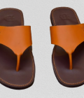 Leather slippers