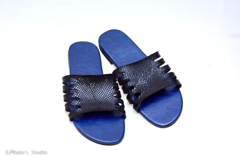 Blue Slide Sandals