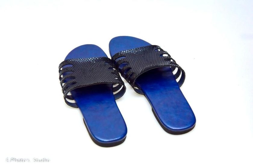 Blue Slide Sandals - Image 2